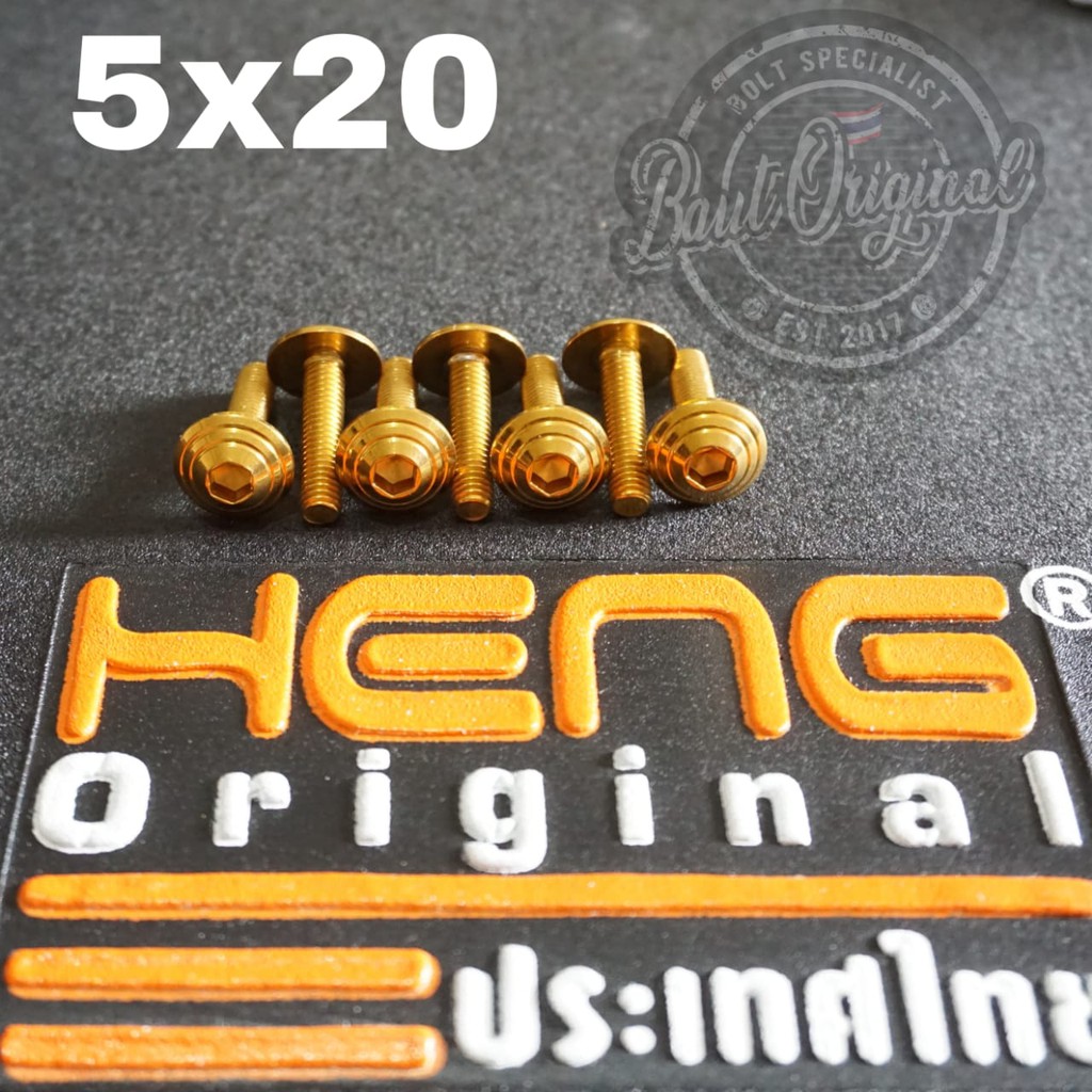 baut probolt gold payung garis ulir tutup tangki ninja r dan rr original heng