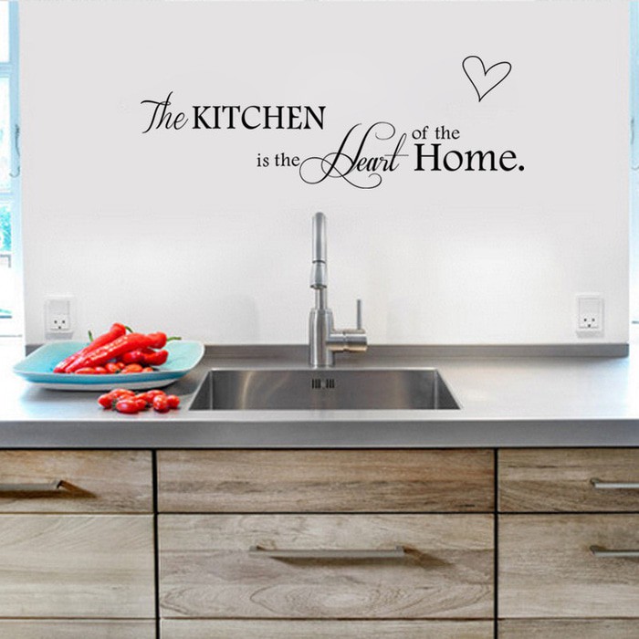 Wall Decal - Stiker Dinding &quot;THE KITCHEN IS THE HEART OF THE HOME&quot;