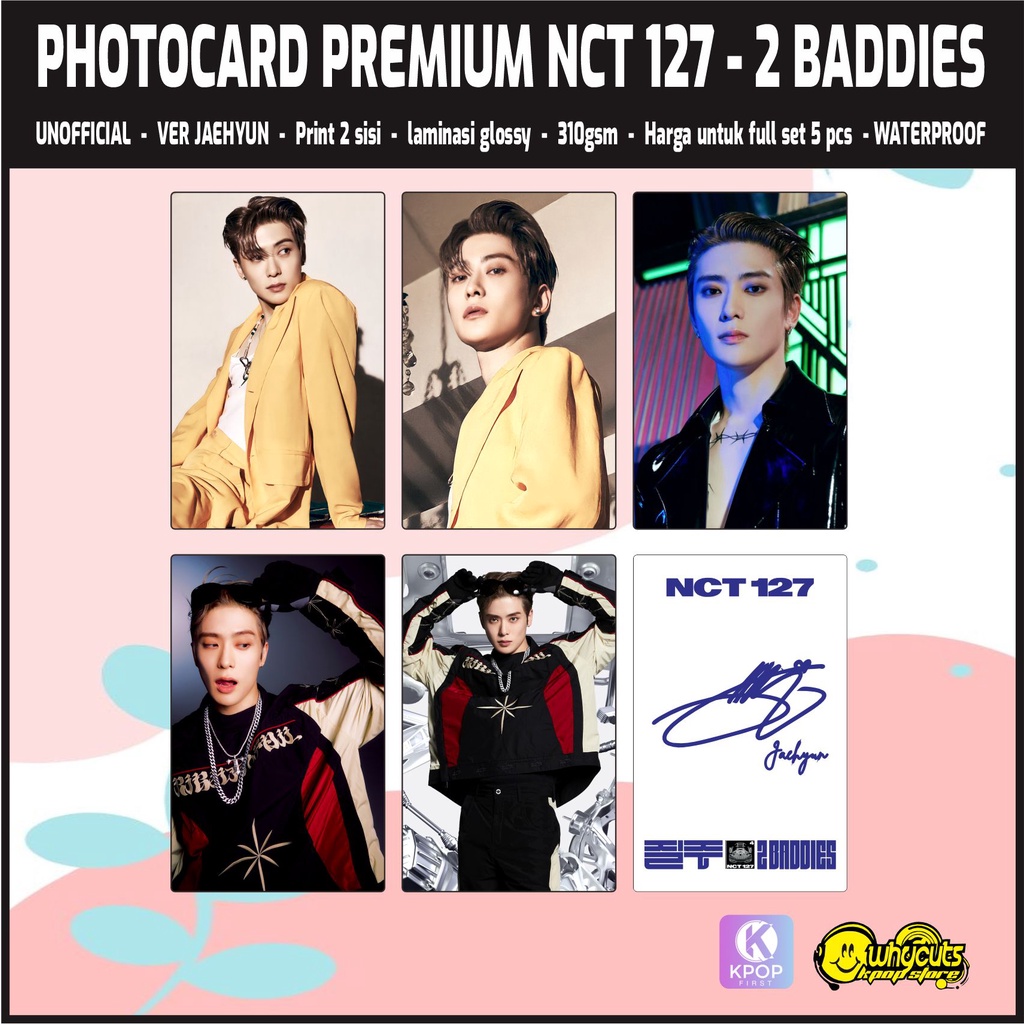 Photocard Set Premium Nct 127 2 Baddies / print 2 sisi super glossy / anti air / gambar HD / isi 9pcs