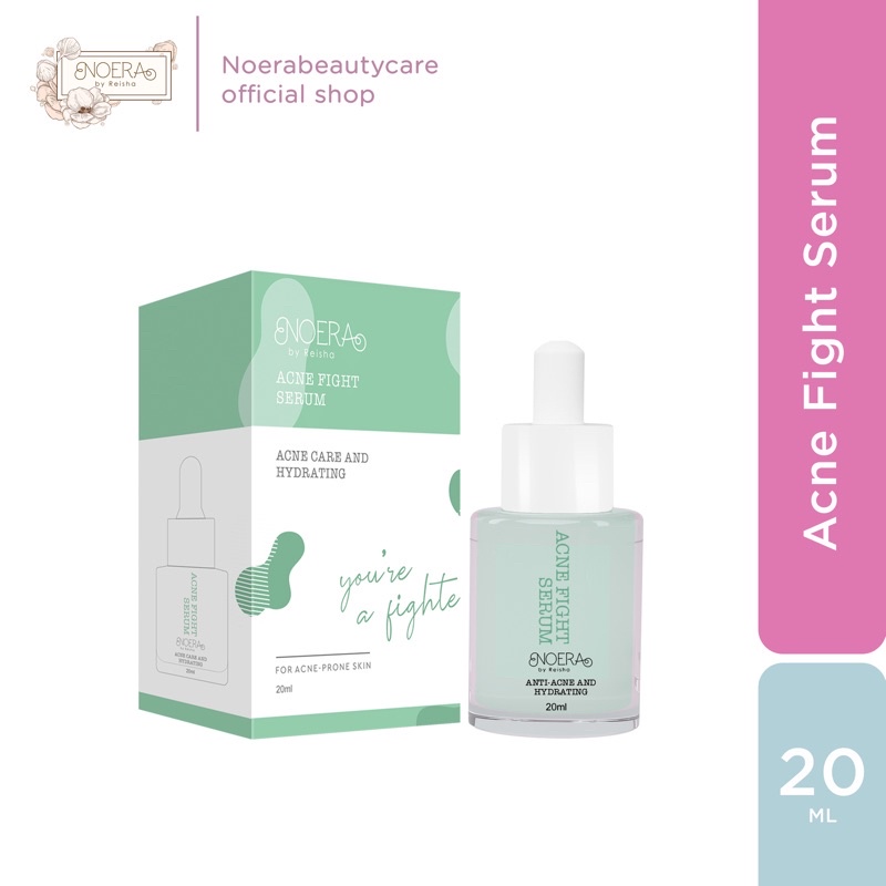 ✨ AKU MURAH ✨ Noera Acne Fight Serum 20 ml BPOM // Serum Acne Kulit Wajah Berjerawat Moisturizer