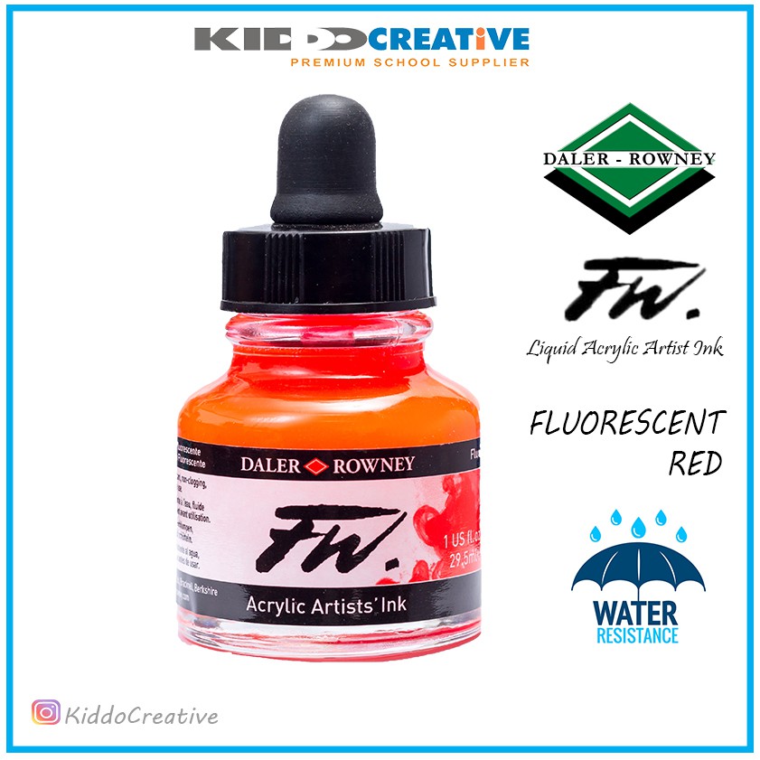 

Fw Ink 29.5ml Fluorescent Red