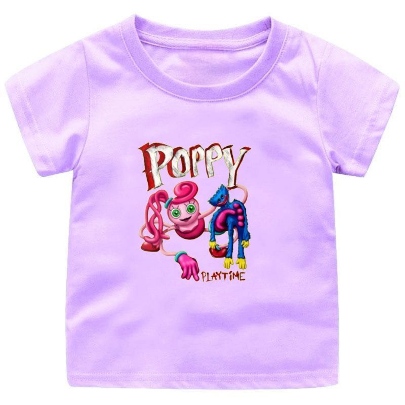 Baju Kaos Atasan anak CEWEK-COWOK  HUGGY WUGGY POPY PLAY TIME 1-12Tahun UKURAN S.M.L.XL.2XL.3XL