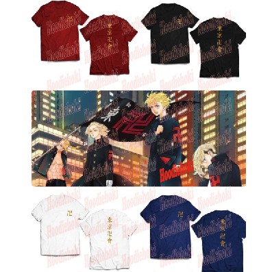 Kaos Tshirt ANIME TOKYO REVENGERS SANO MIKEY MANJIRO DRAKEN MANJI TOUMAN GANG WIBU WIIBU COSPLAY
