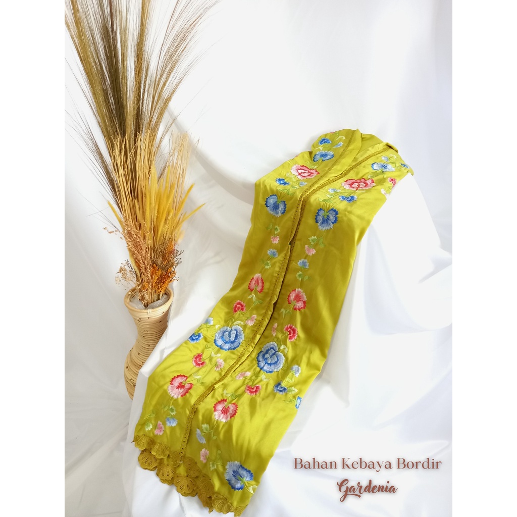 Pusat Bordir Tasikmalaya - Bahan Kebaya Panjang Bordir Gardenia Series