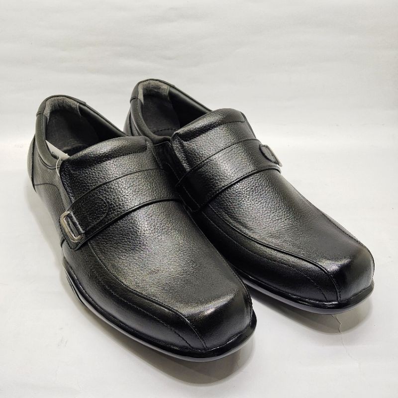 Sepatu kulit Nisuda  pantofel hitam pria sepatu formal pria