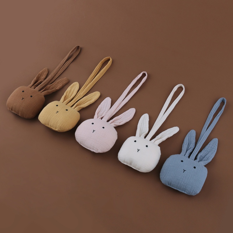 Mary Klip Rantai Empeng / Dot Bayi Newborn Handmade Bentuk Kelinci Bahan Silikon