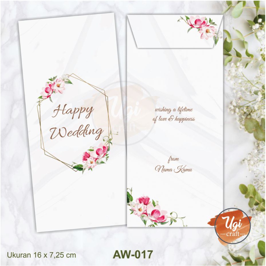  Amplop  Wedding Kondangan  Premium AW 017 Shopee Indonesia