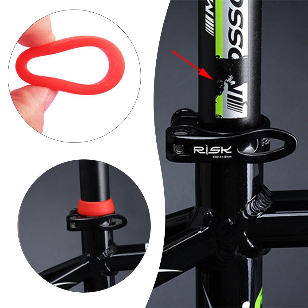 MOJITO Bicycle Seatpost Case, Bike Seat Post Ring Dust Cover Silicone Waterproof Bicycle Seatpost Case