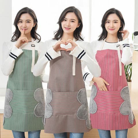 NA - CELEMEK APRON ANTI AIR BISA LAP TANGAN - APRON DAPUR - BAJU APRON