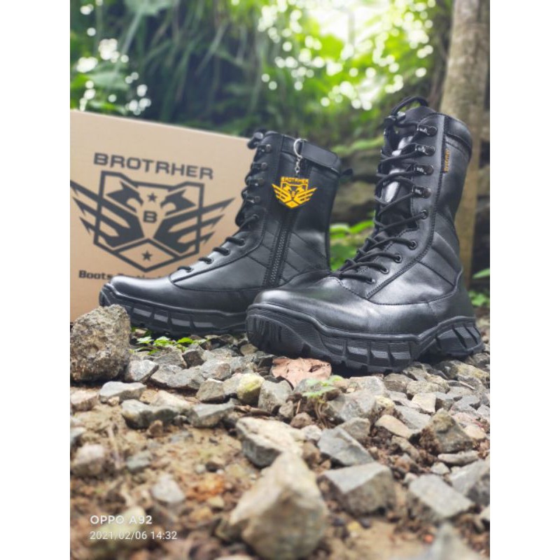 SEPATU PDL FULL KULIT TNI POLRI TYPE BROTRHER MAMBA