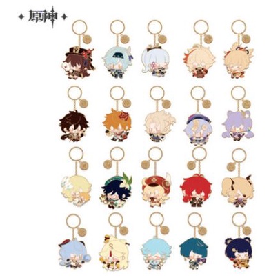 (Pre Order) Official Merch Genshin Impact -  Metal Charm keychain Collection Genshin Impact Keychain