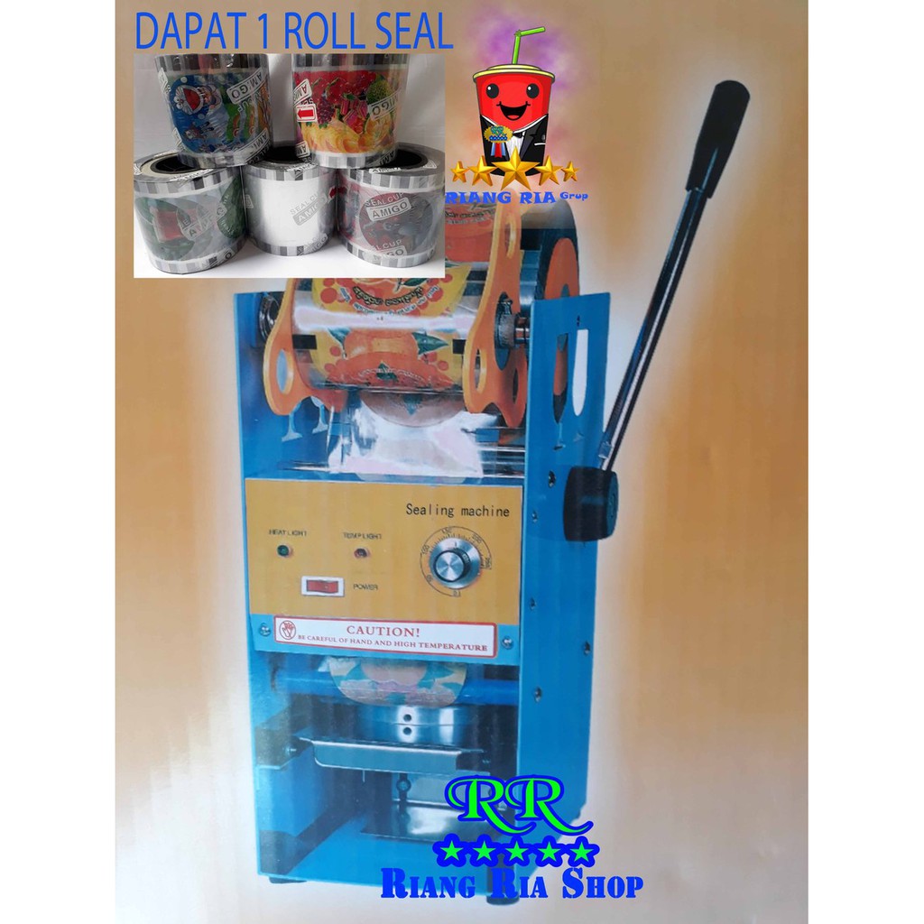 MESIN CUP SEALER ETON BONUS 1 ROLL SEAL PRESS TUTUP GELAS POP ICE Limited