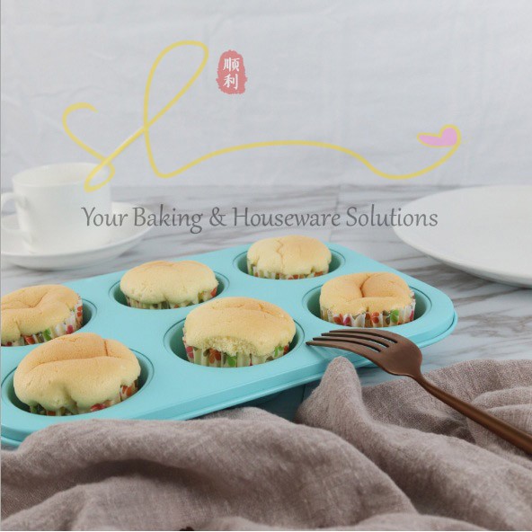 Loyang Chefphora Mini Pie Cheese Cake Mouse Cupcake Muffin Bolu 6cup