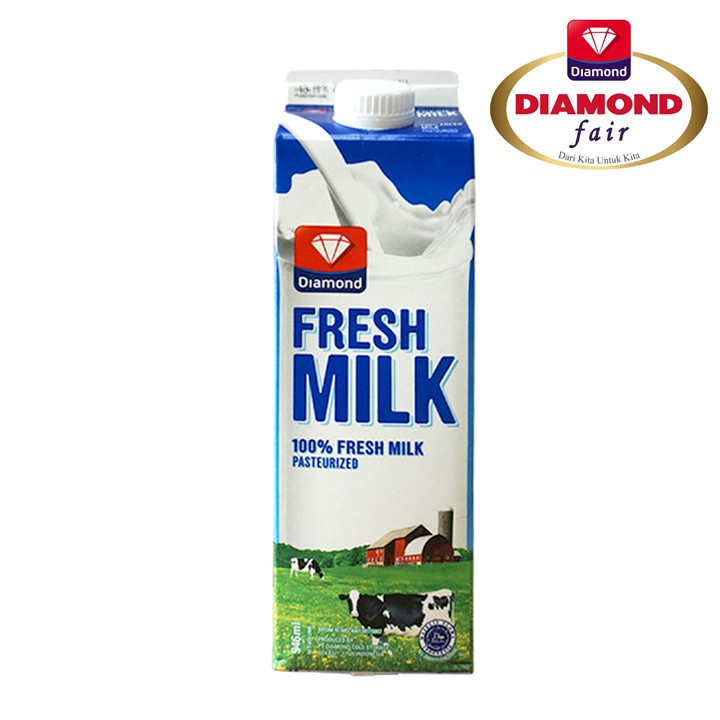 Diamond Fresh Milk Plain 946Ml