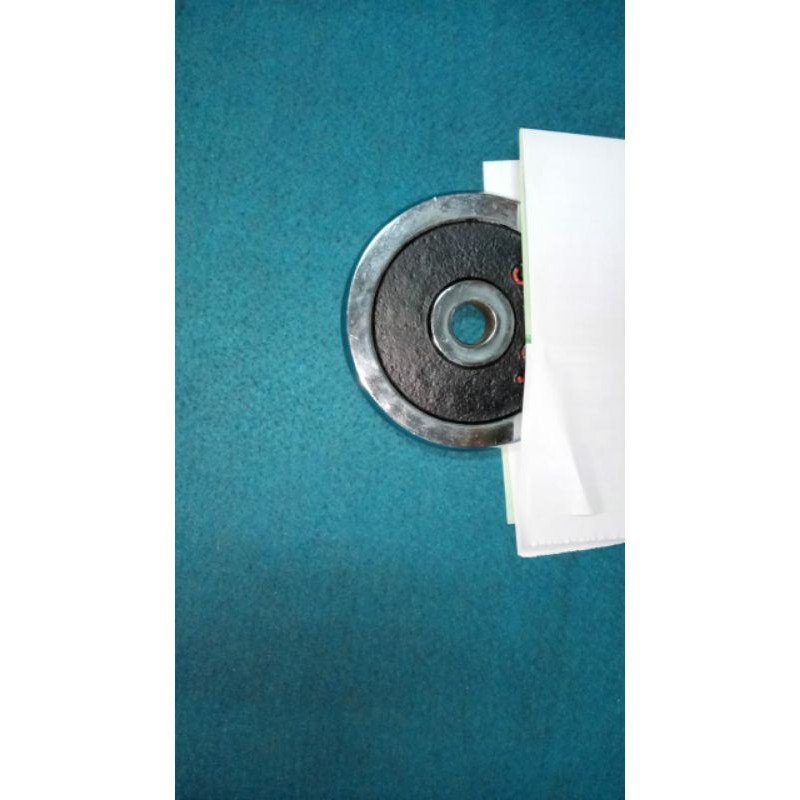 Plat Dumbbell Barbel EZ CURL alat olahraga rumahan