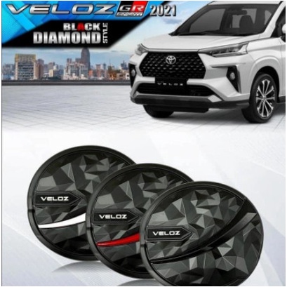 Tank Cover Mobil all new Veloz 2022 Black Diamond Style