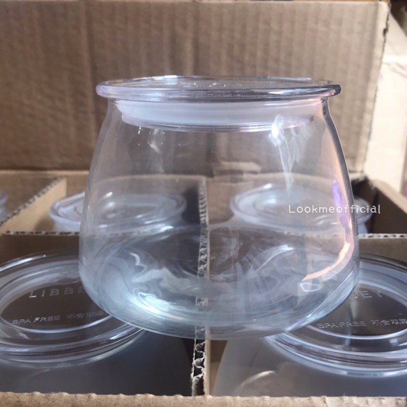 Lookme Toples Kaca 500ml - Libbey Storage Jar 17 oz Glass Jar Lid Lby501 Stoples Kue Permen Lebaran