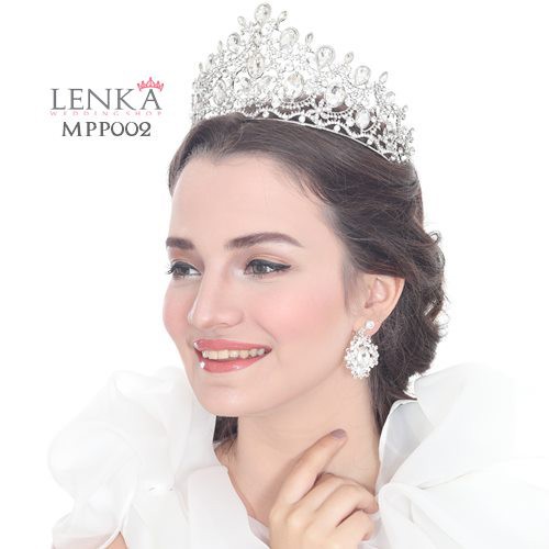 [BISA COD] HEADPIECE PENGANTIN MAHKOTA BRIDAL PESTA PERNIKAHAN MPP002