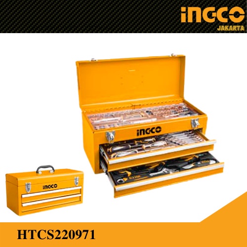 Tool Kit Set Box 97pcs Tool Chest Set INGCO HTCS220971 Kotak Perkakas