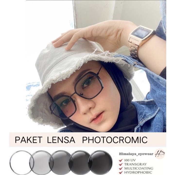 KACAMATA  PHOTOCROMIC | kacamata minus antiradiasi | kacamata wanita 0039/0038