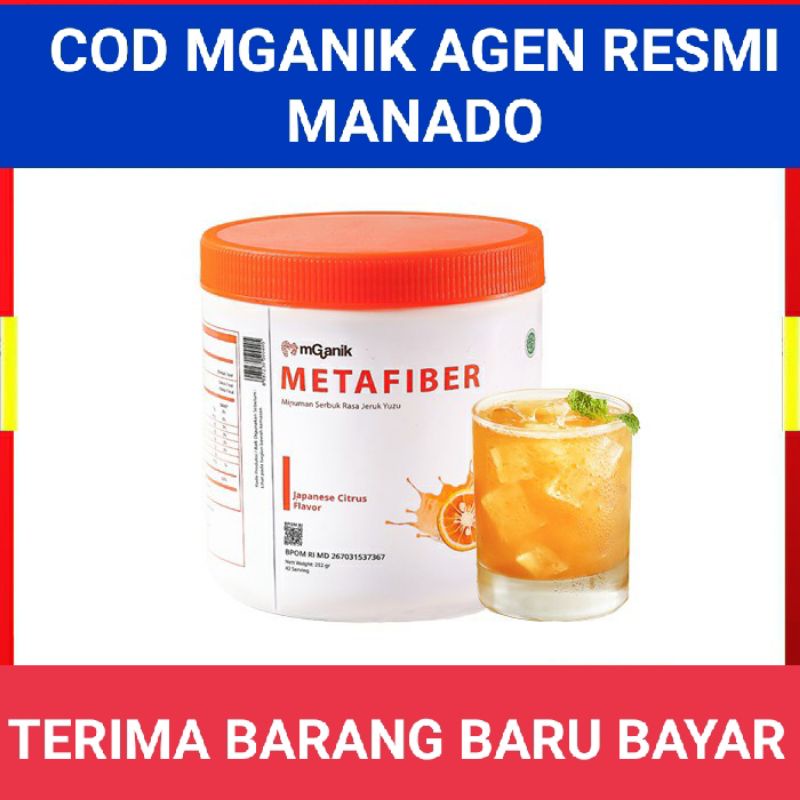 COD MANADO Mganik Metafiber 252 gr Rasa Jeruk Yuzu Cegah Gula Darah ~ Agen Resmi Mganik Multigrain M