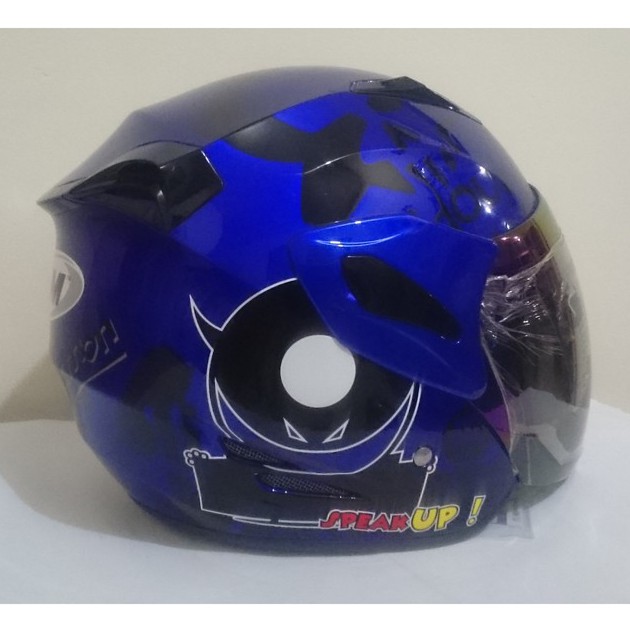 Helm GM Fighter Speak Up  Blue   Fluoresscent