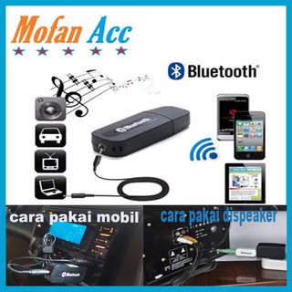 Bluetooth Audio Receiver CK-02 / usb wireless speaker musik HP 3.5mm reciever adapter kabel aux Perangkat