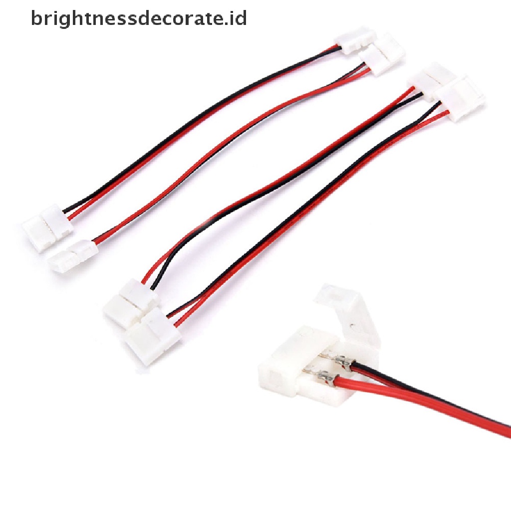 [birth] 10pcs/set  Cable 2 Pin LED Strip Connector 3528/5050 Single Color Adapter  [ID]