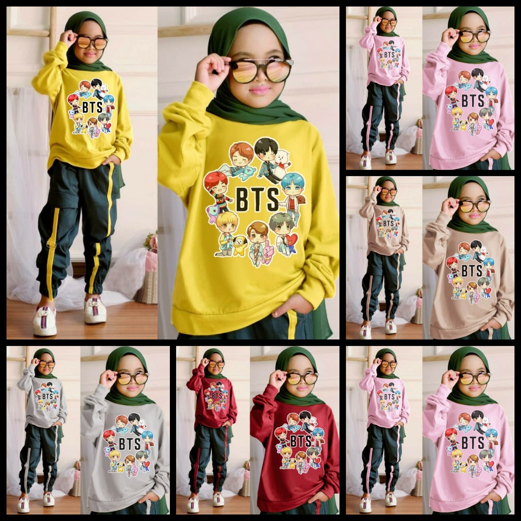 st BTS kid Setelan BTS kid st ponny kid Gamis set anak murah gamis anak tanggung