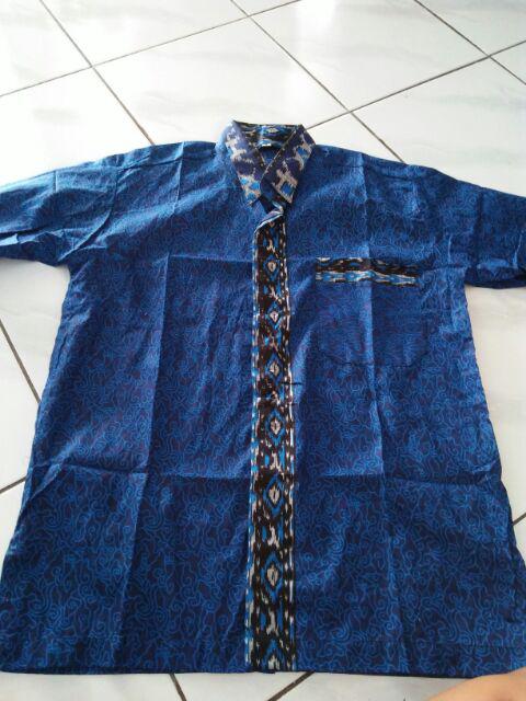 Bswart Batik Hrb026 Kenongo Hem Pendek Padi Pekalongan M L Xl Batik Pria Murah Modern Grosir
