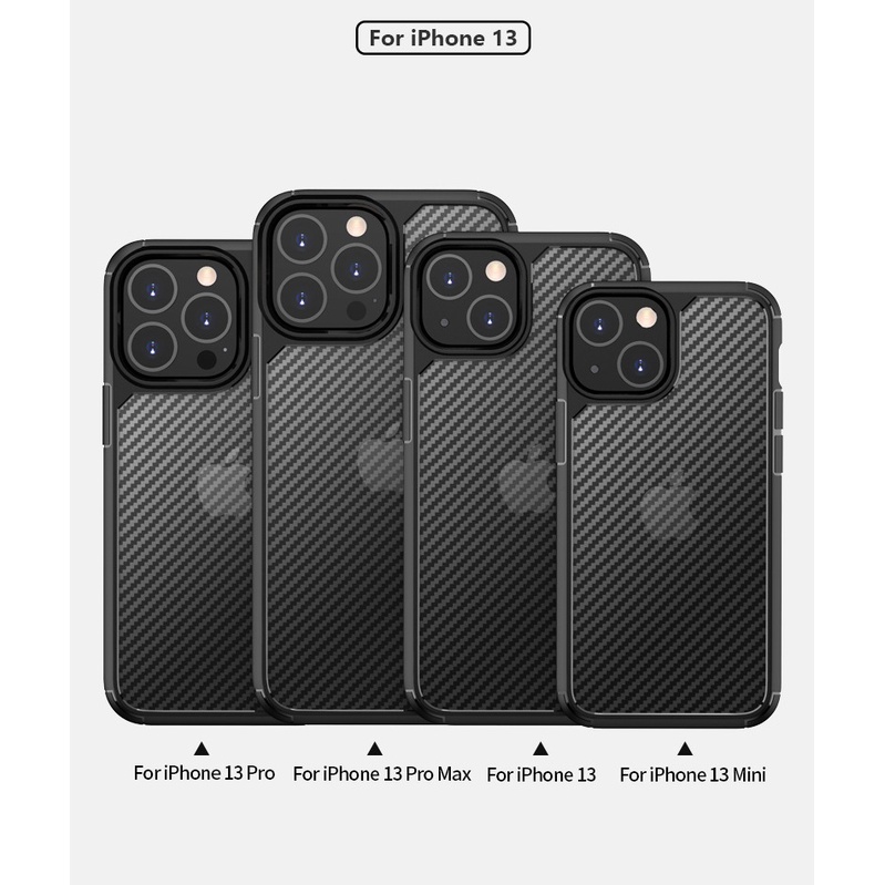 Jual Carbon Hybrid Case iPhone 13 Pro Max Case iPhone 13 Mini iPhone 13
