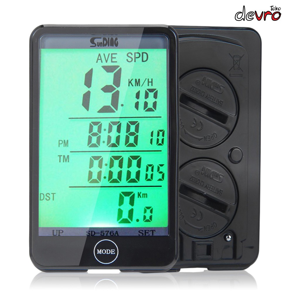 Speedometer Sepeda Navigasi Sentuh - Magnet Kabel - SunDing SD-576A - Layar Besar