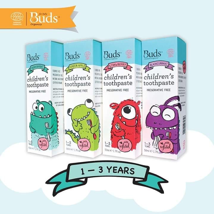 Buds Toothpaste For Kids 1-3 Tahun / Pasta gigi Anak