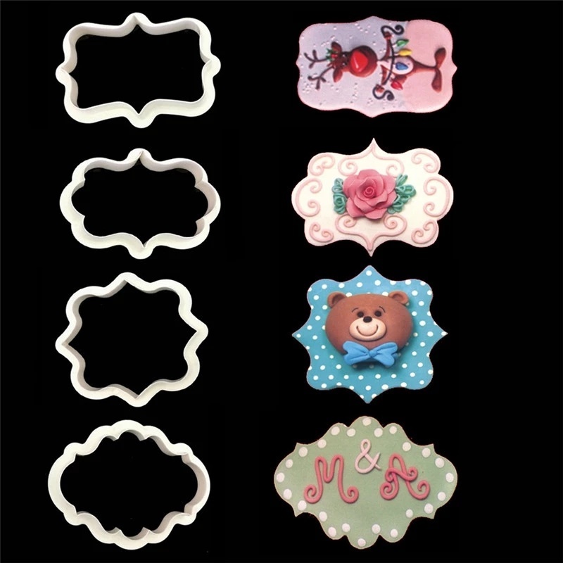 4Pcs/Set Creative Cookie Cutter/Fondant Mould/Candy Biscuit  Molds for DIY Baking Cake Decorating