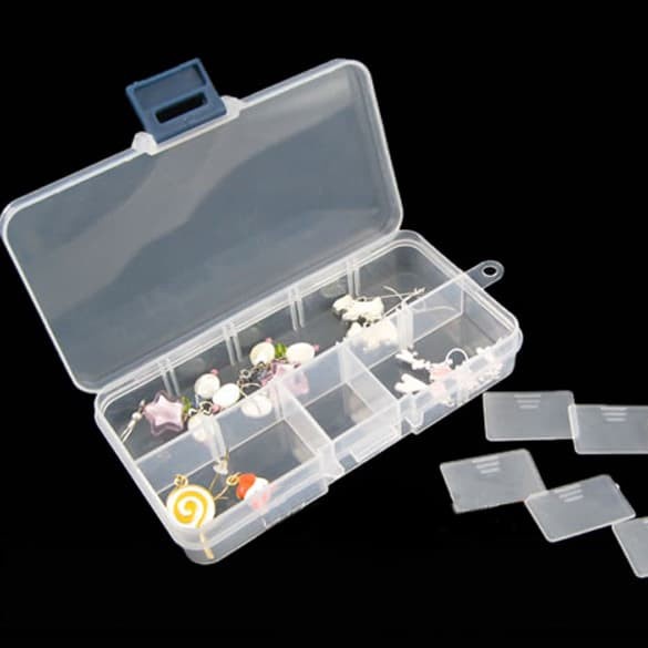 10 Compartment Jewelry Storage Box (10 cells)