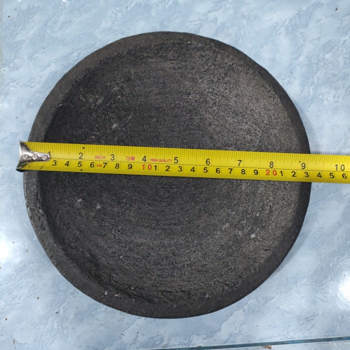 Cobek Batu Bubut 22.5cm / ulekan sambel