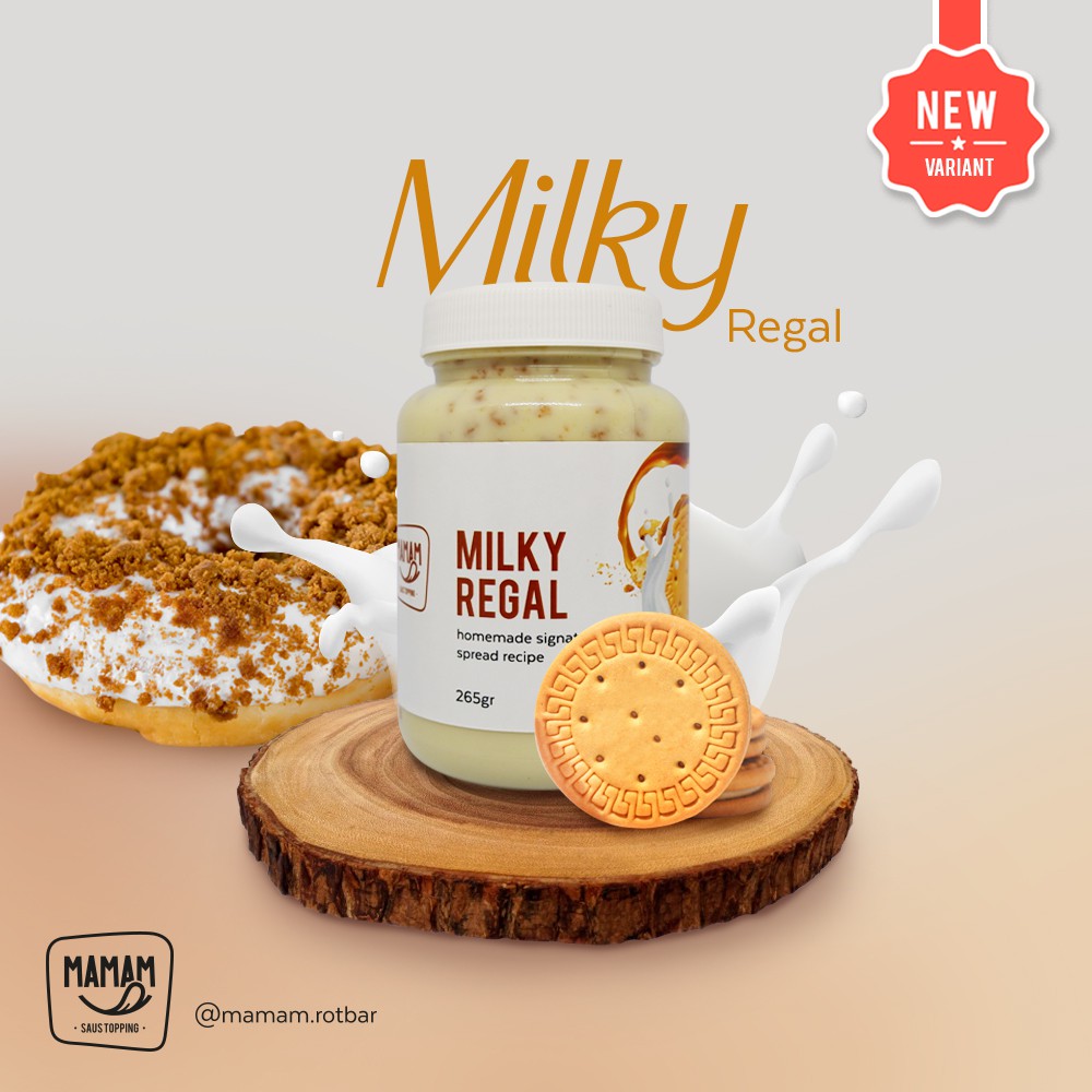 

mamam saus topping – milky regal (selai/topping/olesan)