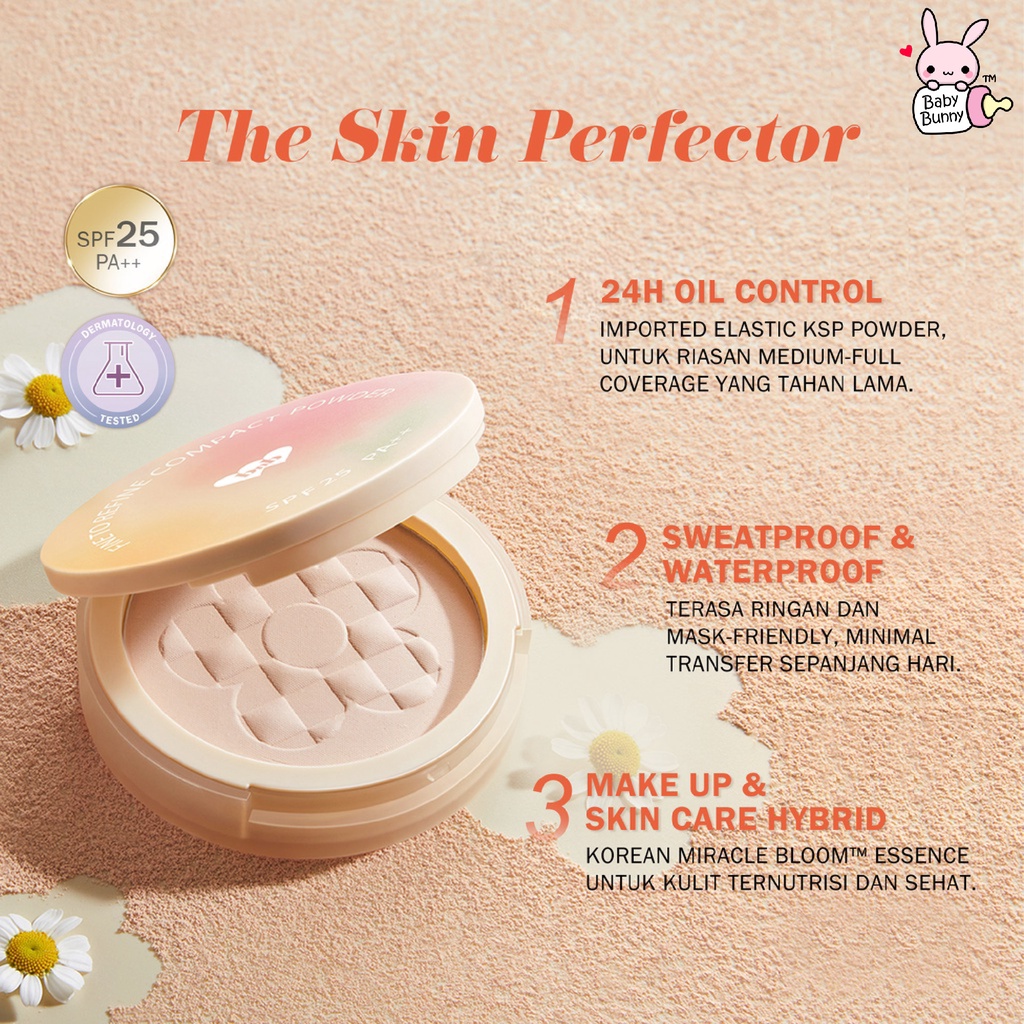 ❤ BELIA ❤ BNB barenbliss Korean Bloomatte Fine to Refine Compact Powder | 24H oil control | Bedak Padat | BPOM