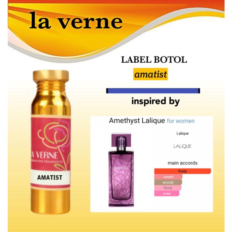lalique amethis bibit parfum 100ml segel by la verne