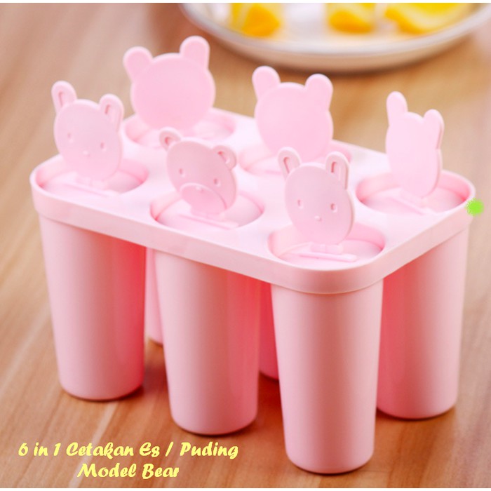 

Jual in 1 Cetakan Es Puding Bentuk Bear 1 holder isi 6 cetakan Murah