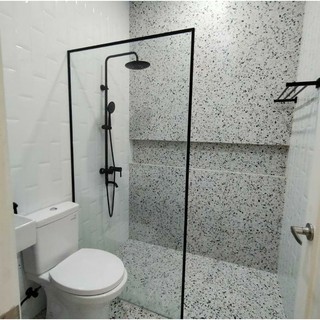 kaca kamar mandi | kaca shower tempered | penyekat shower | sekat kamar