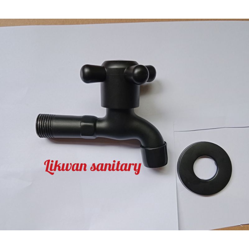 Promo kran tembok hitam murah / kran tembok hitam baling