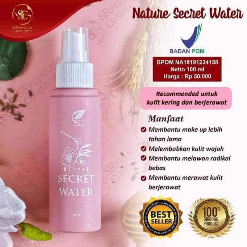 NATURE SECRET WATER SR12 TERLARISSS BPOM