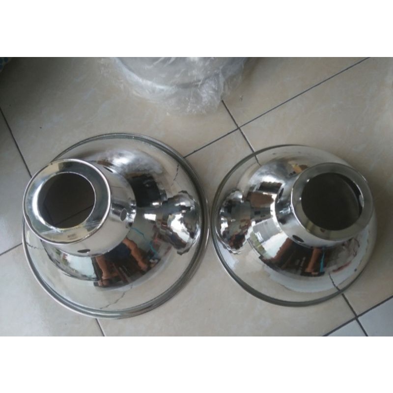 Kap Industri Besar 14&quot; (36cm) Reflector + Fiting Gantung WD E27