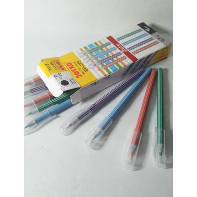 

Pulpen Joyko Zeto BP 273 warna-warni (isi 12 pcs)