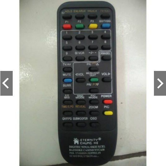 REMOT REMOTE TV POLYTRON/MINIMAX TV TABUNG