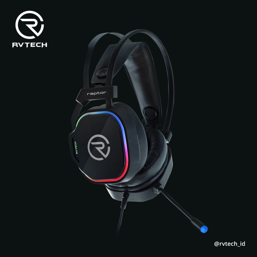 HEADSET GAMING RVTECH RAPTOR (7.1 SURROUND/SOFTWARE/RUNNING RGB)