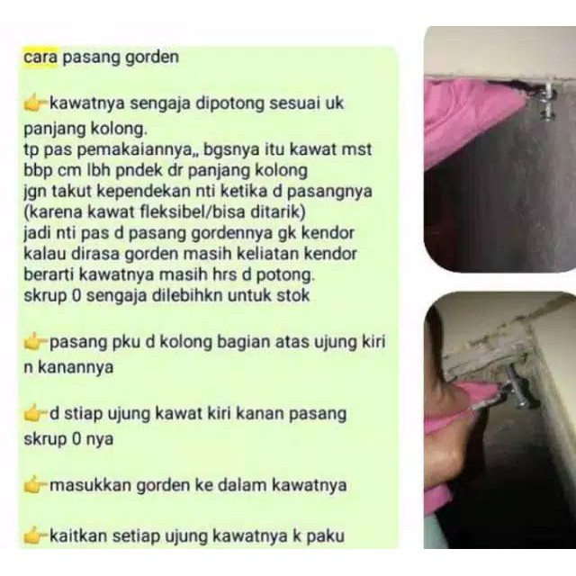 [COD] KAWAT GORDEN DAPUR JENDELA PINTU DLL