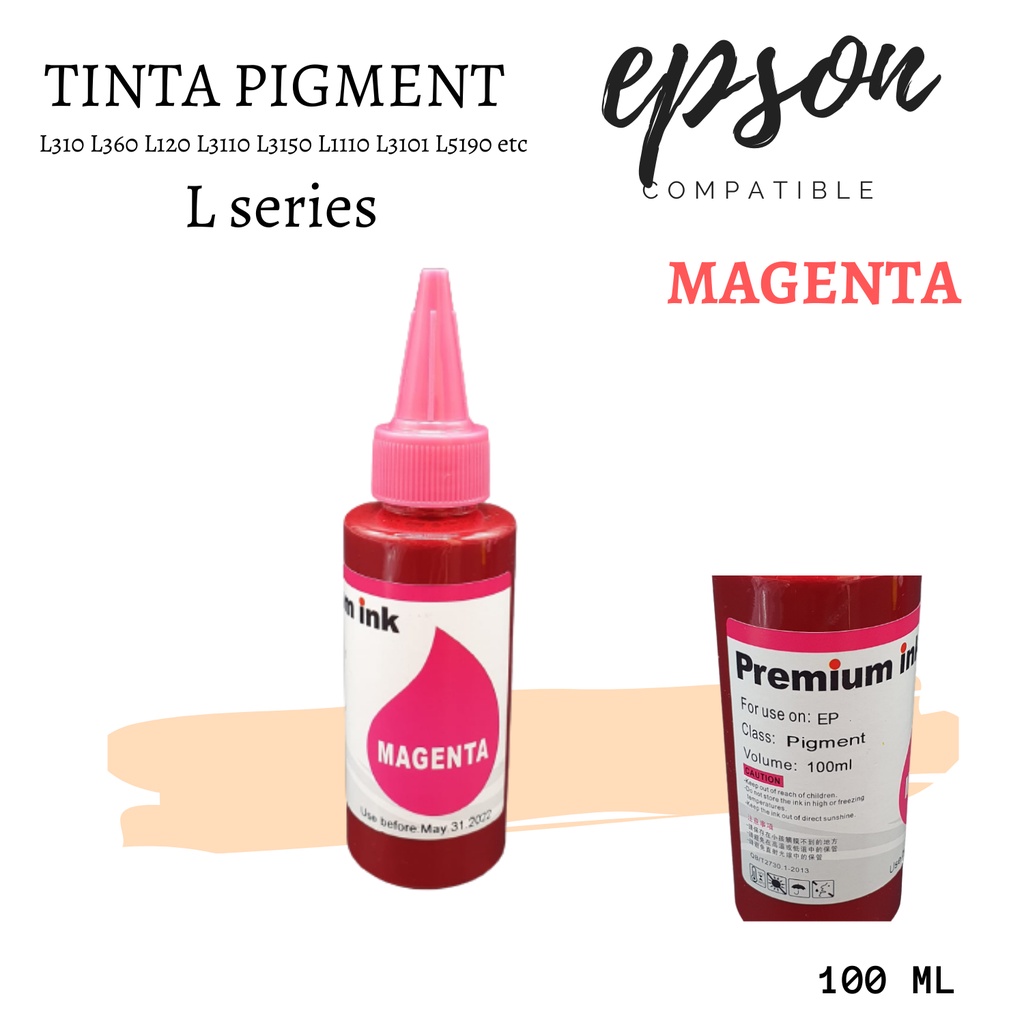 Tinta Pigment Epson WorkForce WF-C579R 1 paket 4 warna