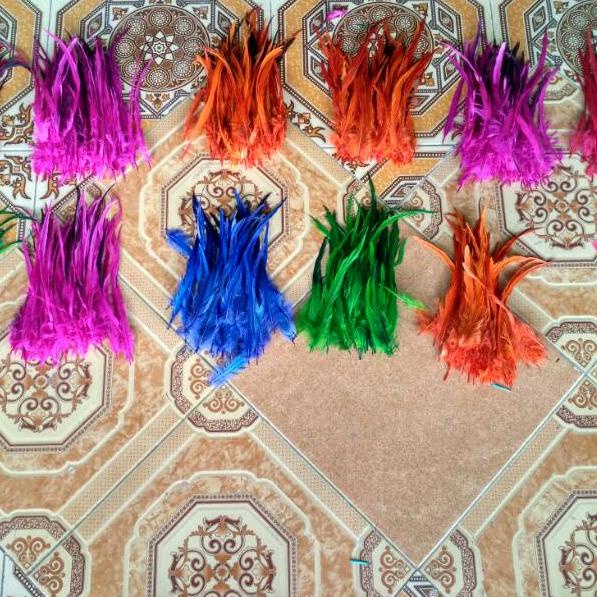 Bulu Ayam Aksesoris Headpiece Panjang 15-25 cm [DOP.02Jl22ᴾ]